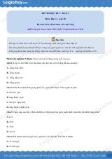 Đề thi học kì 1 Địa lí 10 - Đề số 5